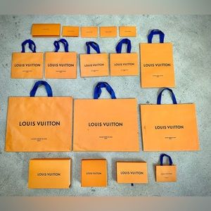 Louis Vuitton Box Gift Bag Magnetic Drawer Receipt Holder LV Small Med Large Lot